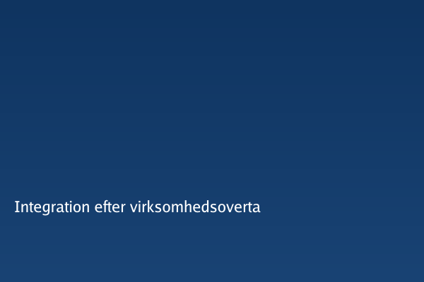Integration efter virksomhedsovertagelse — sammenlægning af to IT-organisationer
